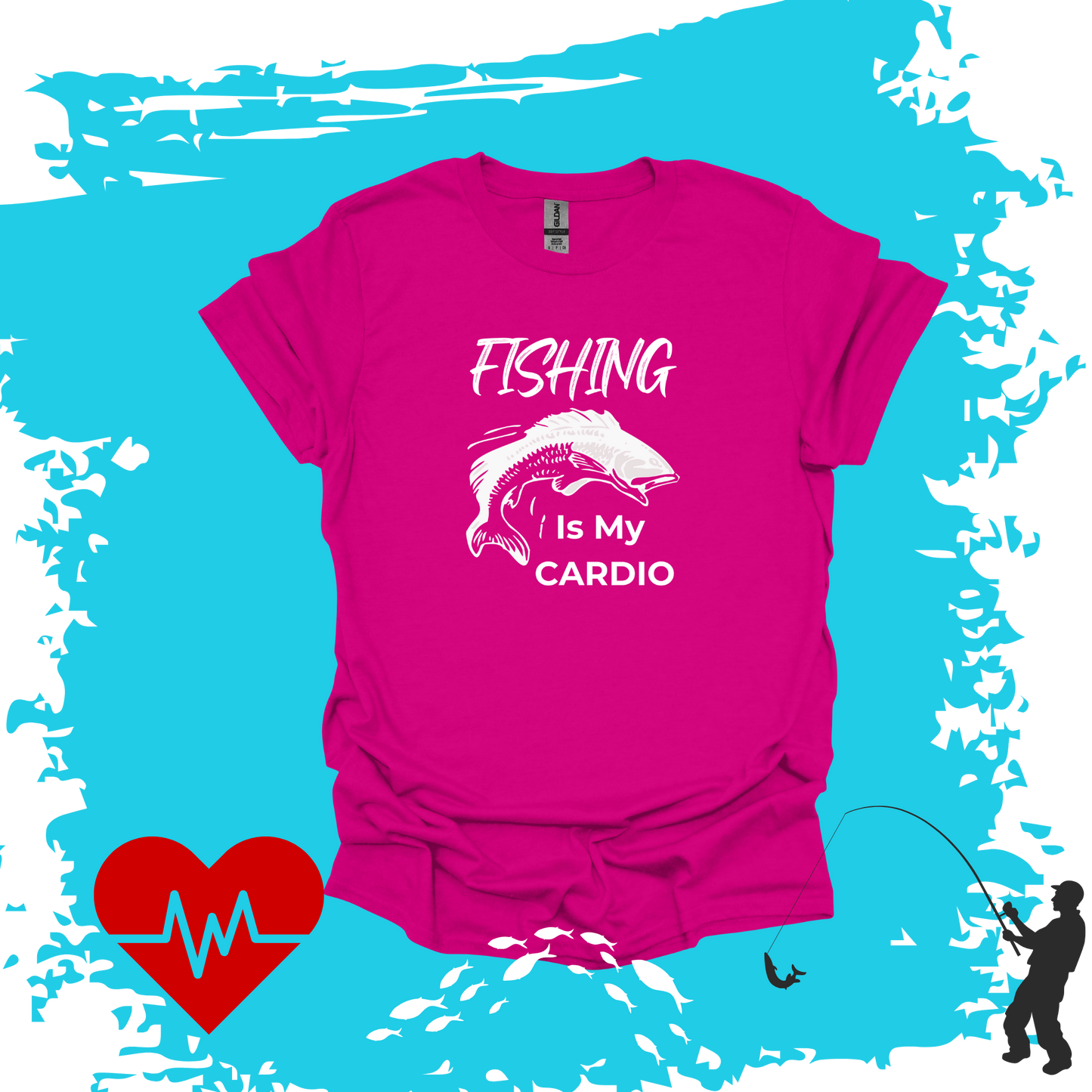 Fishing Is My Cardio T-shirt