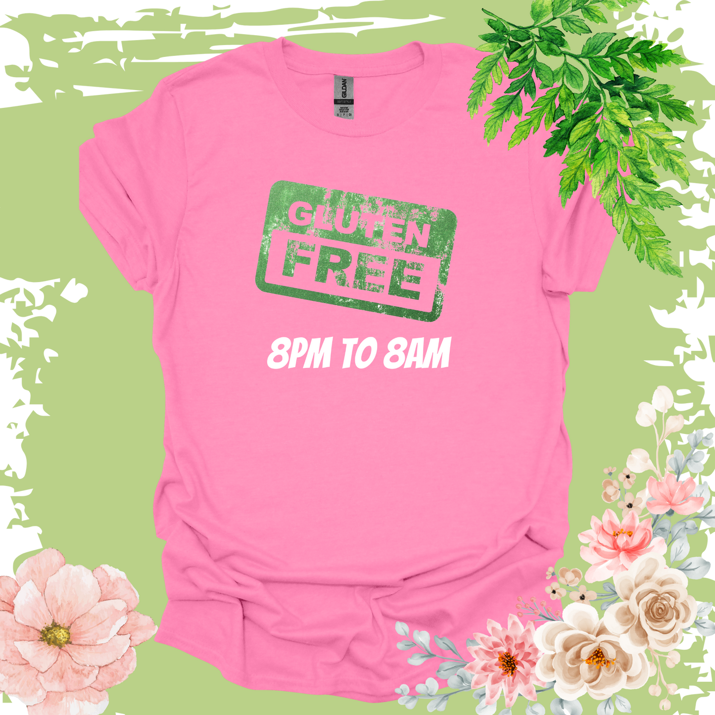 GLUTEN FREE 8AM - 8PM T-shirt