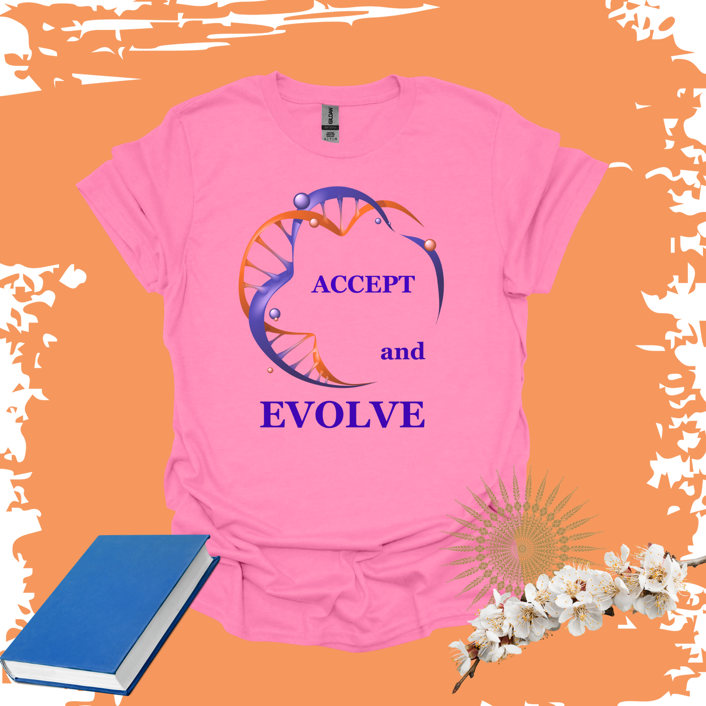 Accept and Evolve DNA Chain T-shirt