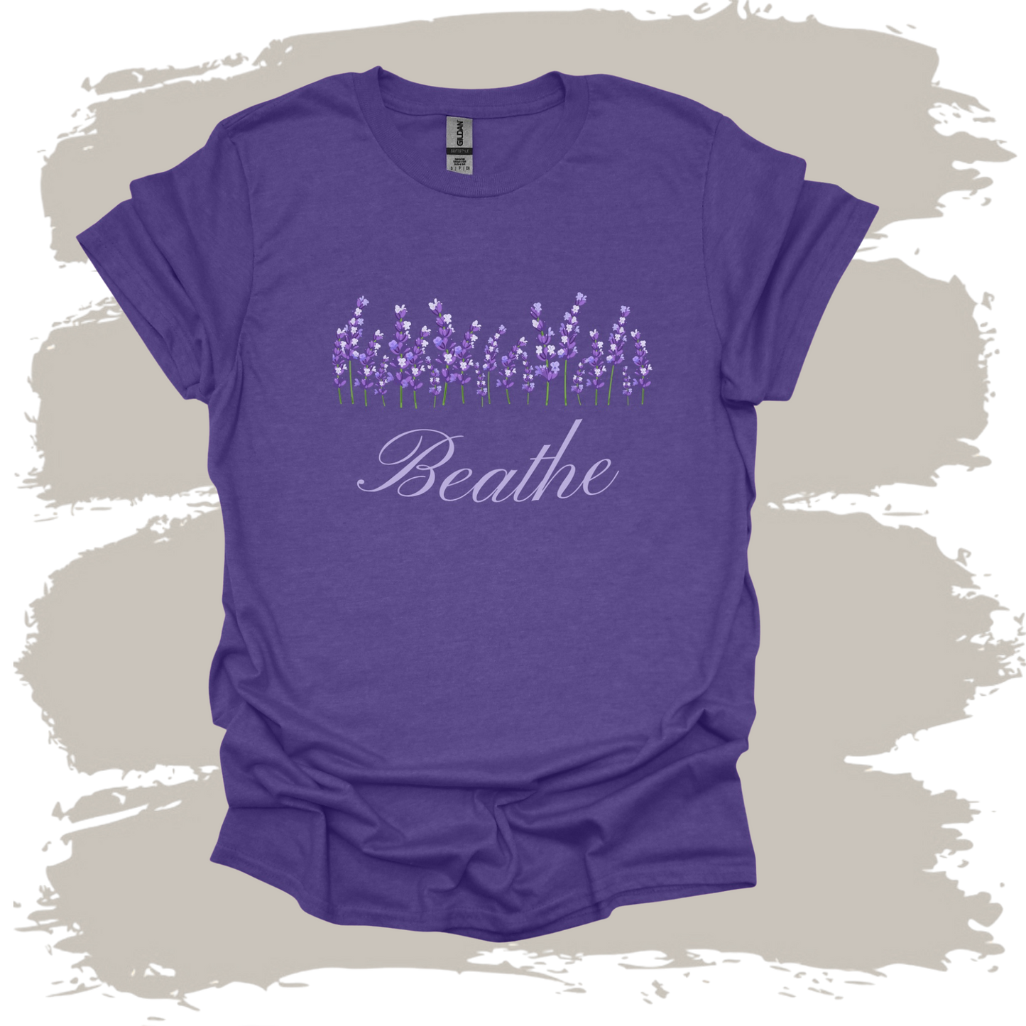 Breathe - Lavender Illustration T Shirt
