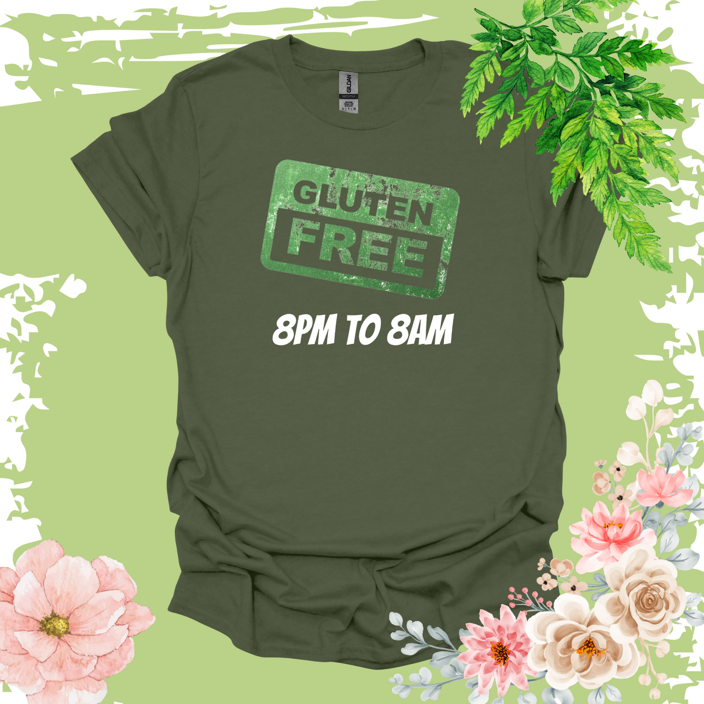 GLUTEN FREE 8AM - 8PM T-shirt