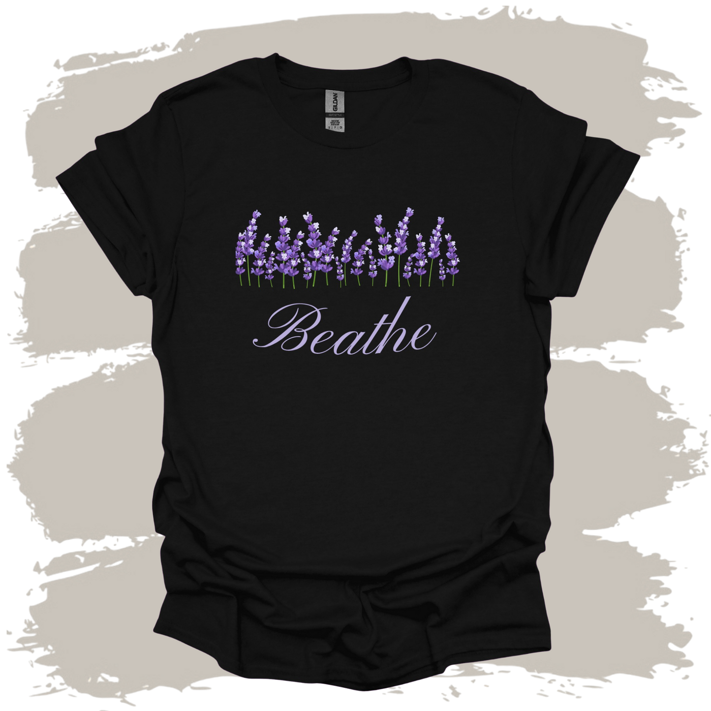 Breathe - Lavender Illustration  T Shirt