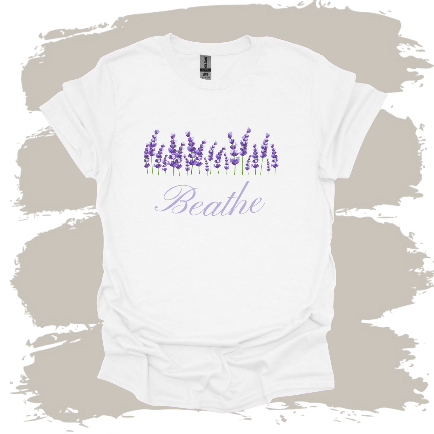 Breathe - Lavender Illustration  T Shirt