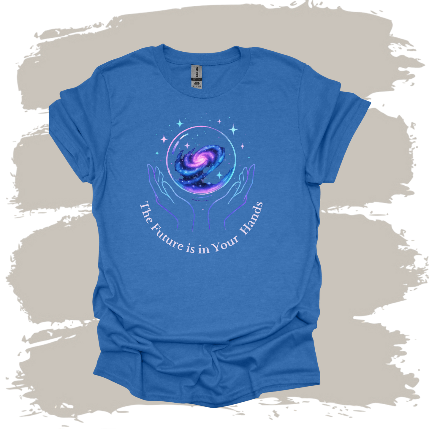 The Future Is In Your Hands – Celestial Globe Graphic T-Shirt