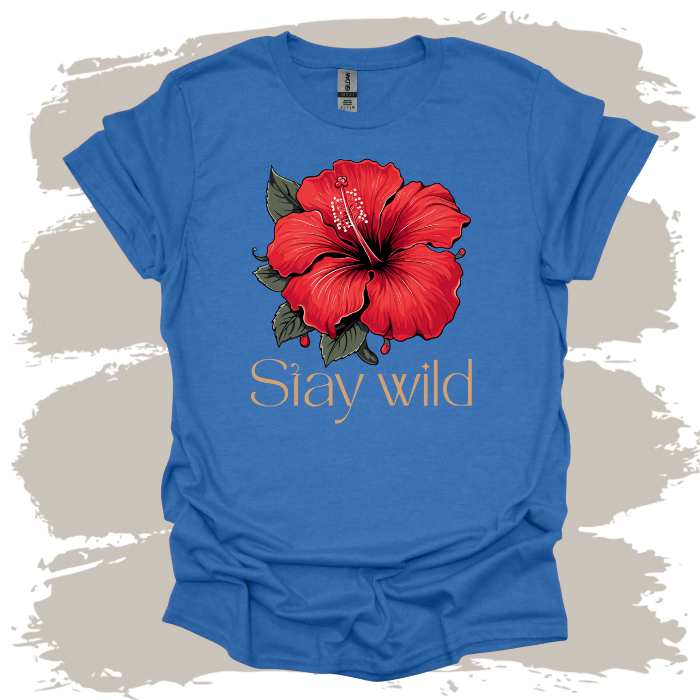 Stay Wild Hibiscus Flower T-Shirt